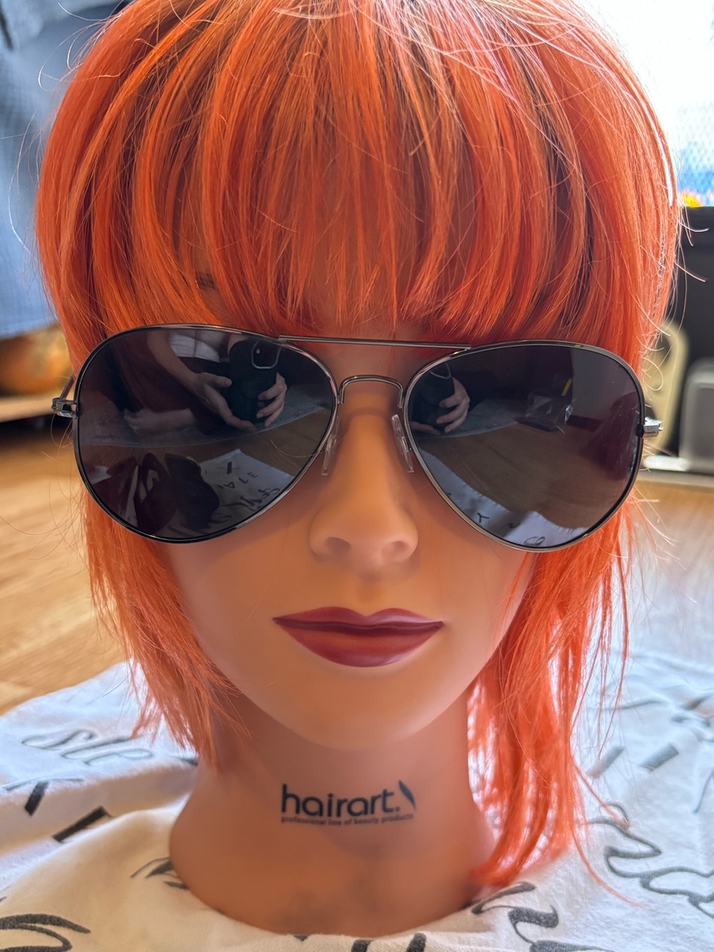 Foster Grant Polarized Black Aviator Sunglasses for Women